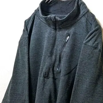 스위스 테크 하프 지퍼 맨투맨 트레이닝복 그린 L 구제 의류