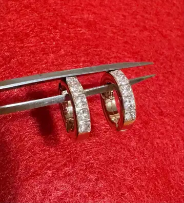 다이아몬드풍 후프 귀찌