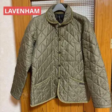 LAVENHAM 올리브 그린 퀼팅 자켓