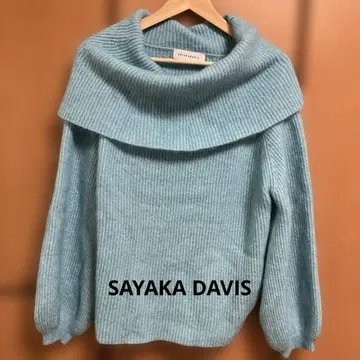 sayaka davis 오프 터틀넥 스웨터