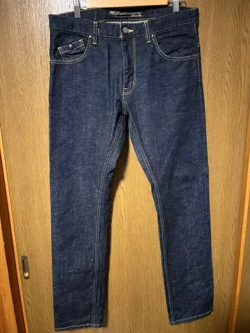 새상품급 백 채널 셀비지 데님 L 사이즈 인디고