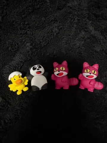 맛있는 동물 캡슐 토이 4체 세트