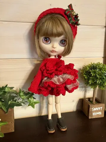 네오 브라이스 아웃핏 크리스마스 세일! 프릴 원피스 세트