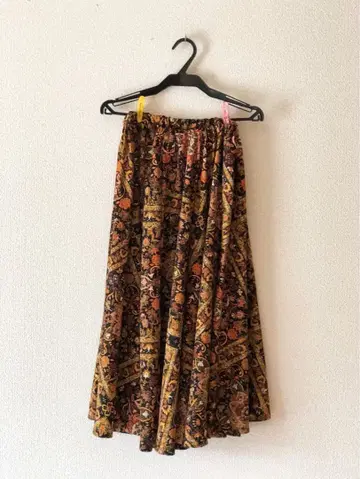 미사용 여성용 플레어 롱 스커트