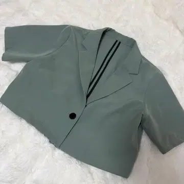 HARE 그린 숏 기장 자켓 반팔