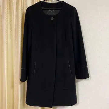 노카라 롱 코트 블랙 untitled