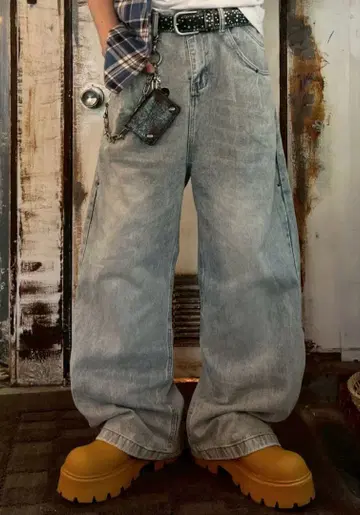 아메리칸 레트로 벌룬 청바지 MO1101