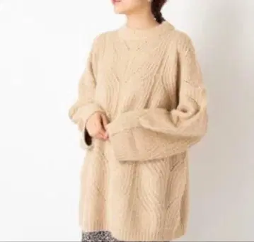 kastane 샤기 케이블 빅 풀오버 니트