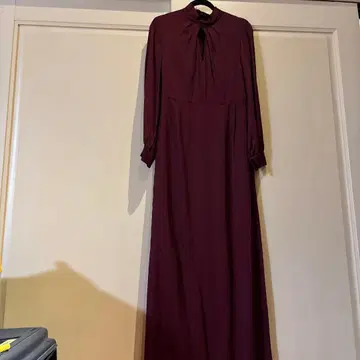 MAX &CO 롱 드레스 보르도