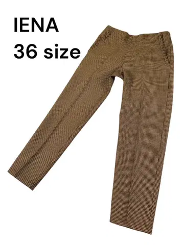 IENA 하운드투스 프릴 포켓 팬츠 36 브라운 계열