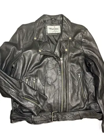 Whet blu 더블 라이더 자켓 블랙 XXL 파키스탄제 천연 가죽