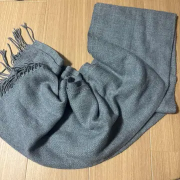 그레이 프린지 머플러