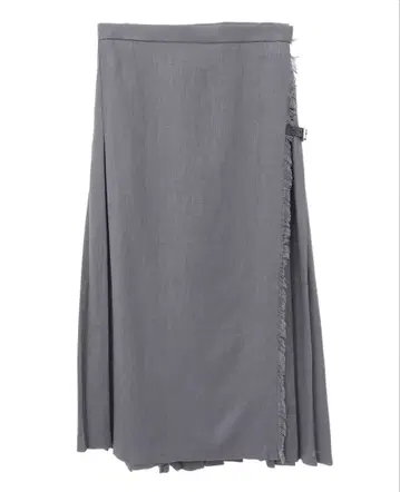 멜로즈 콜라보 [별주] [Alderney] 린넨 코튼 랩스커트 그레이