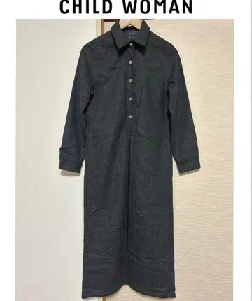 CHILD WOMAN 차일드우먼 울 롱 원피스 그레이