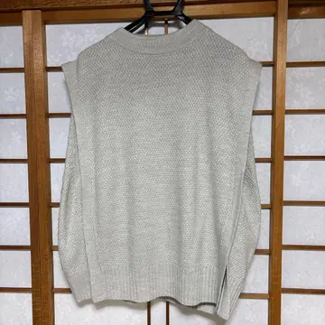 Golden Bear 니트 베스트 M 사이즈 라이트 그레이