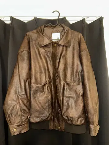 JaVa 브라운 가죽 자켓