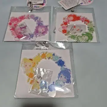 아크릴 스탠드 꽃 장식 포함 캐릭터