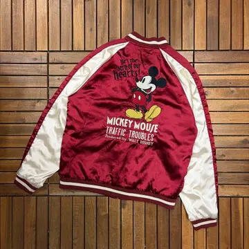 DISNEY 디즈니 미키 충전솜 스카잔 캐릭터 자켓