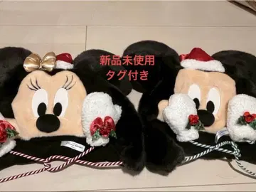 미키 미니 산타 모자 달린 캡