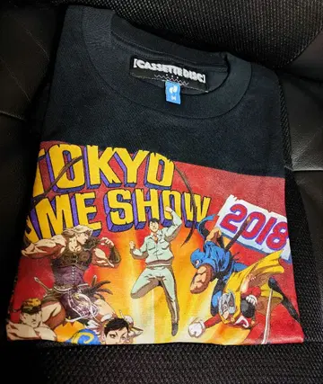 아리노 카쵸 x TGS 2018 콜라보 T셔츠 게임센터CX 사이즈M