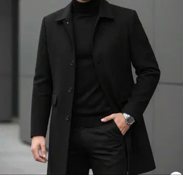 블랙 체스터 코트