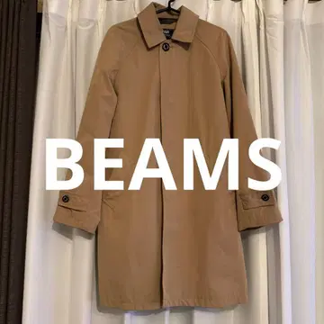 BEAMS HEART 베이지 스텐카라 코트