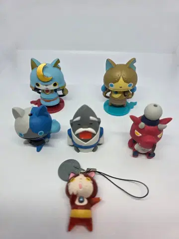 요괴워치 피규어 지우개 스트랩 세트