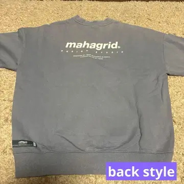 mahagrid 그레이 크루넥 트레이닝복