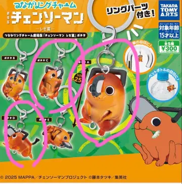 츠나구링 참 극장판 [체인소 맨 레제편] 포치타 A, C, D 세트