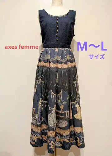 [ 새상품급 ] 무도회 패턴 롱 원피스