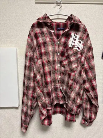 y2k 그런지 펑크 구제 의류 체크 셔츠