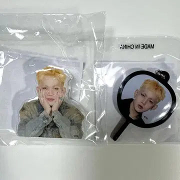 TREASURE 현석 캡슐 토이 팬 콘 클립 미니 부채