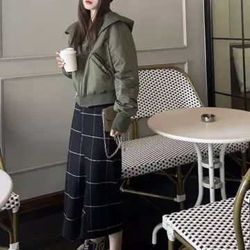 카키 빅칼라 MA-1 자켓