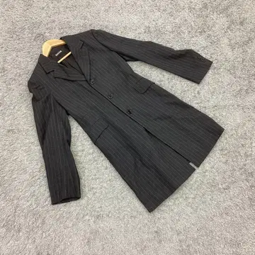 울 100% ZUCCA/주카 [ M ] 테일러드 자켓 스트라이프