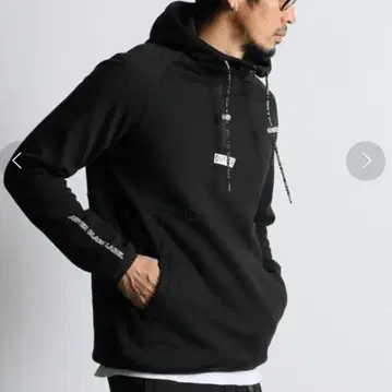 더퍼 블랙 라벨 T-400 하프 지퍼 후드티 L 블랙