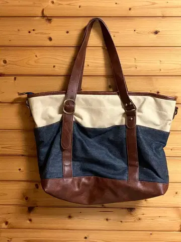 대용량 토트백 베이지/네이비/브라운