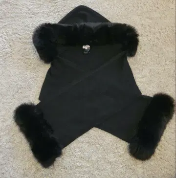 폭시 FOXEY 캐시미어 100% 퍼 포함 스톨 F