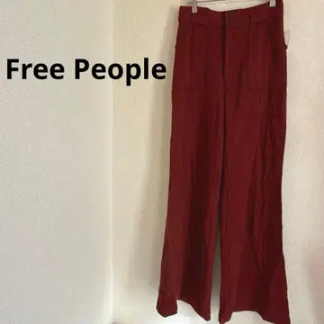 프리 피플 버건디 와이드 팬츠 프리 피플 가을/겨울