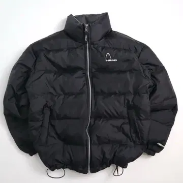 00s y2k HEAD 쇼트 기장 드로 코드 리버서블 다운 자켓