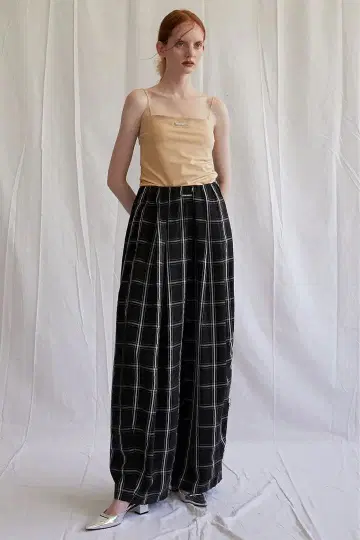 PRANK PROJECT 새틴 개더 벌룬 팬츠