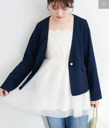 natural couture 리버서블 워셔블 자켓