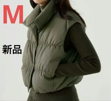 유니클로 C 다운 크롭 베스트 올리브 사이즈 택 포함 새상품