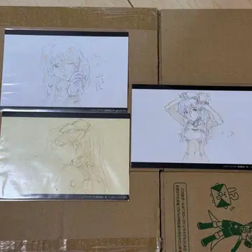 에반게리온 스토어 한정판 엽서 아스카 3장 세트