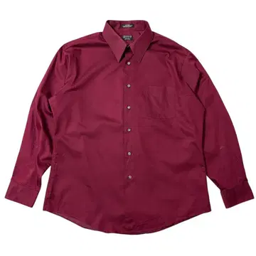 ARROW 긴팔 셔츠 새틴 XL 사이즈 버건디 애로우 해외 구제 의류