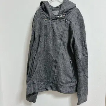 DJT 그레이 후드티 지퍼 백 프린트 후드 부착 gray 속기모