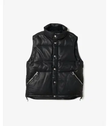 nonnative EXPLORER DOWN VEST 가죽 다운 베스트