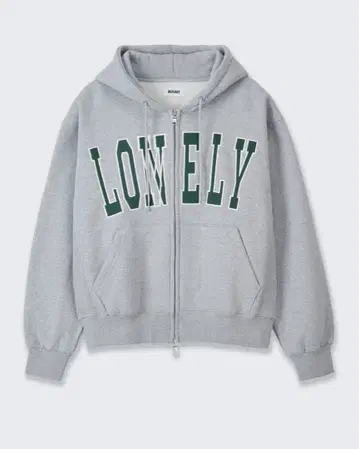 NOHANT LONELY 집업 후드티 그레이