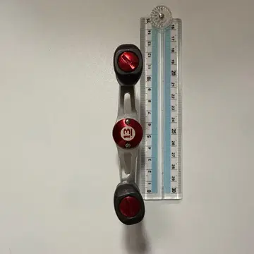 13 스피닝 릴 핸들 빨간색 실버