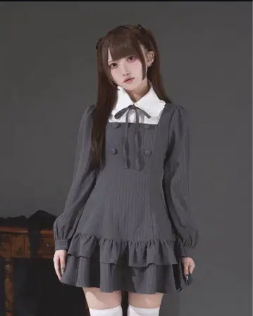 Pal elfy 클래시컬 셔츠 레이어드 원피스