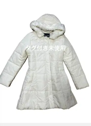 아우터 자켓 후드 부착 롱 아이보리